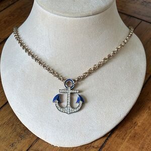 Amrita Singh Gold and Blue Anchor‎ Necklace